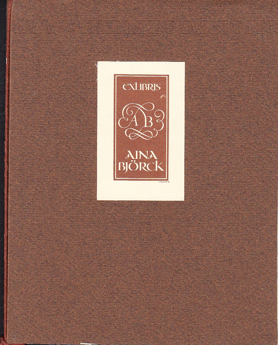 Till vännerna i Dansk Exlibris Selskab [= handtextad titel].