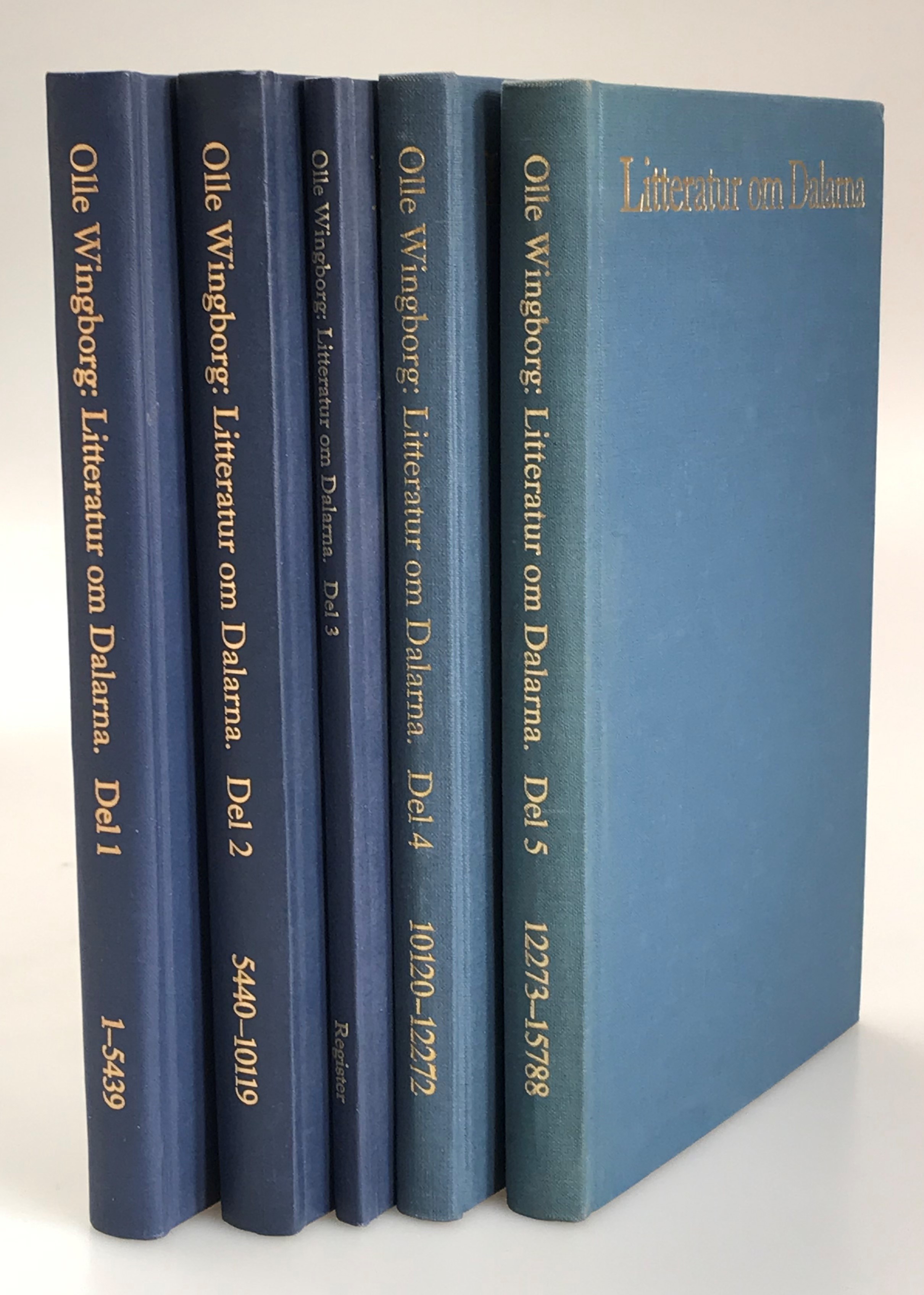 Litteratur om Dalarna. 1-5. [Utg. av] Dalarnas biblioteksförbund.