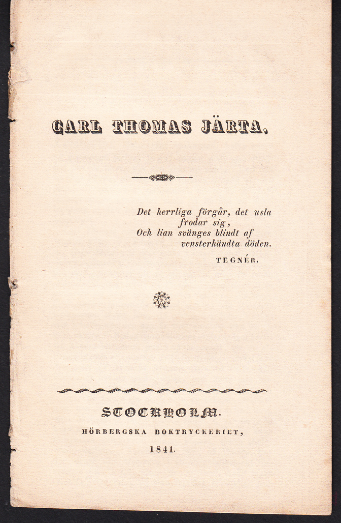 Carl Thomas Järta.