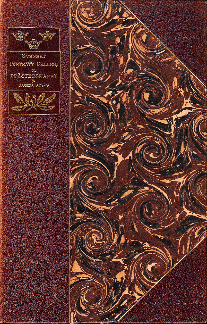 Svenskt porträttgalleri. X. Prästerskapet. 7. [Konsistorium och ordinarie innehafvare af prästerlig tjänst i Lunds stift. Med biografiska uppgifter av Albin Hildebrand].