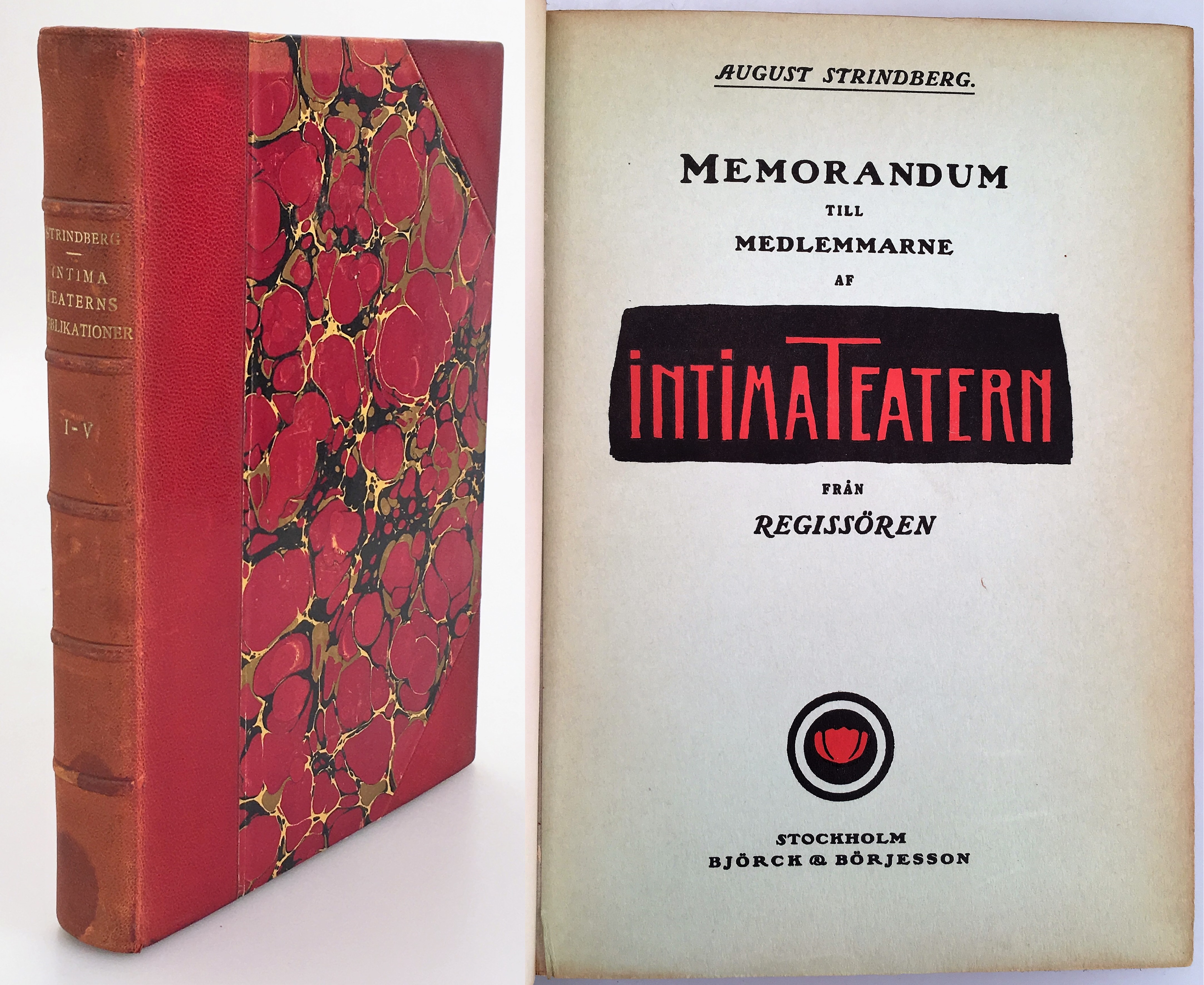 Memorandum till medlemmarne af Intima teatern från regissören. + Hamlet. Ett minnesblad på årsdagen den 26 november tillägnadt Intima teatern. + Julius Cæsar. Shakespeares historiska drama. Jämte några anmärkningar om kritik och skådespelarens konst samt ett tillägg om teaterkrisen och teatertrasslet tillägnadt Intima Teatern. + Shakespeares Macbeth. Othello. Romeo och Julia. Stormen. Kung Lear. Henrik VIII. En midsommarnattsdröm. + Öppna bref till Intima Teatern. [Utg. av] Björck & Börjesson.