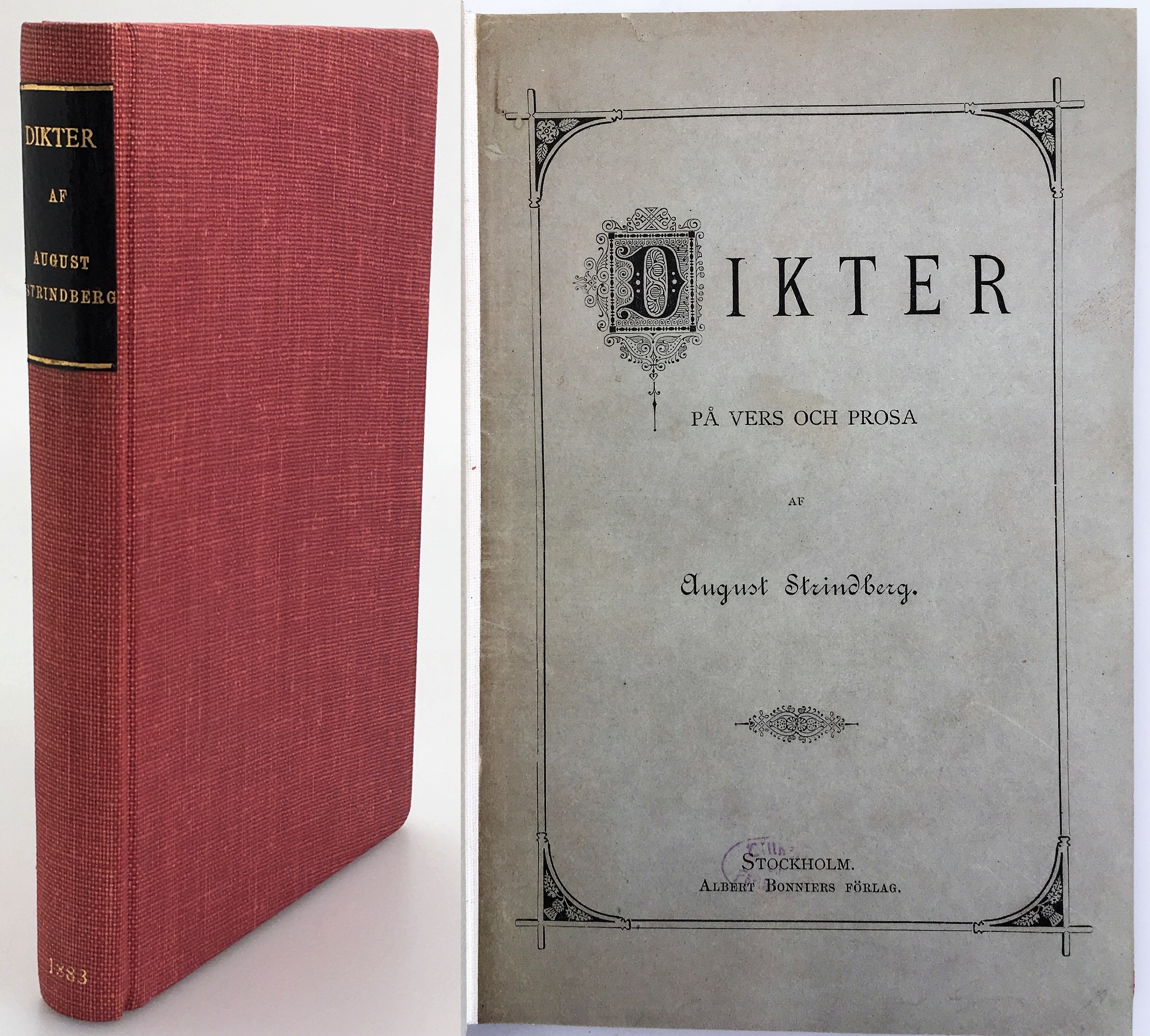 Dikter på vers och prosa. [Utg. av] Albert Bonniers förlag.