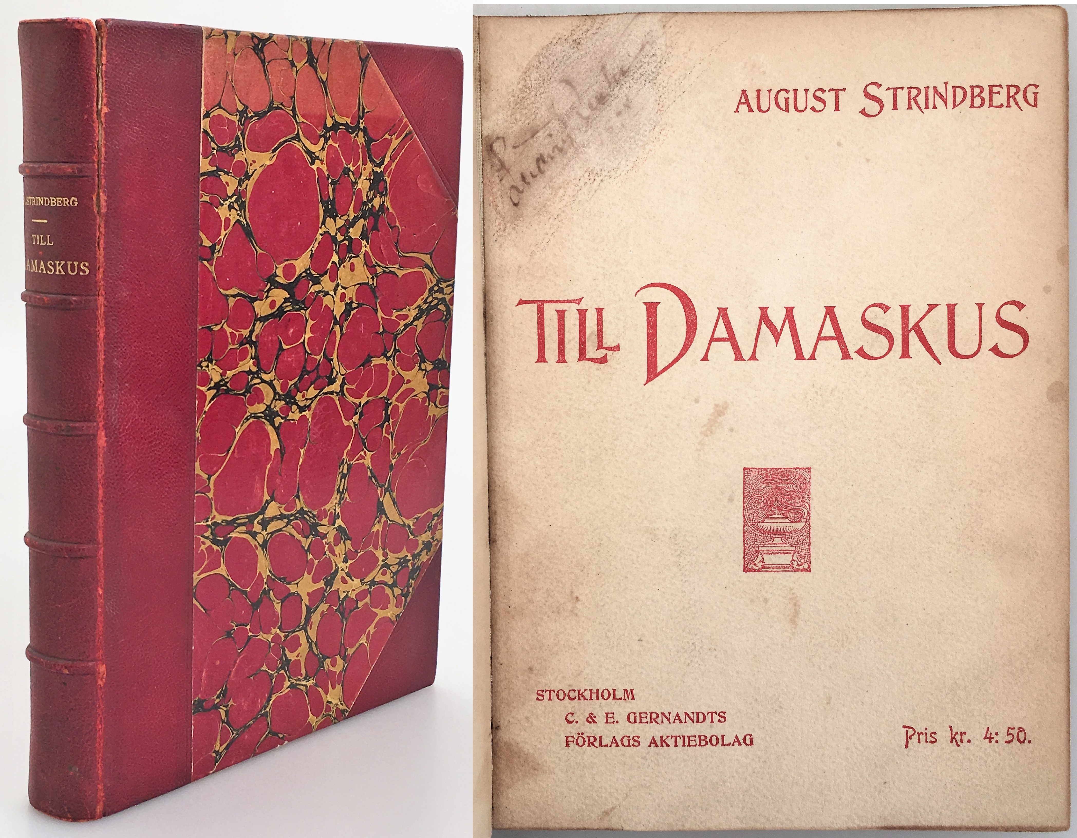 Till Damaskus. Första delen. [... Andra delen]. [Utg. av]. C. & E. Gernandts förlags aktiebolag.