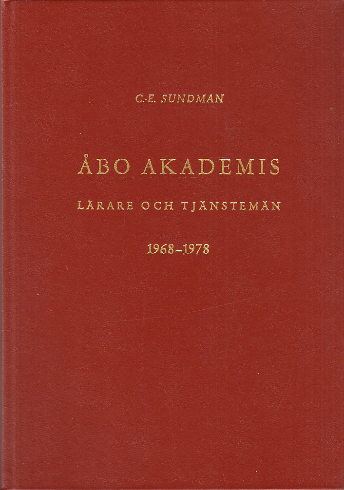 Åbo akademis lärare och tjänstemän 1968-1978.