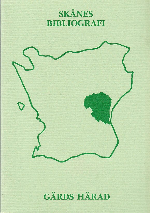 Skånes bibliografi. Utgiven av Skånes bibliografiska sällskap. Litteratur om Gärds härad.