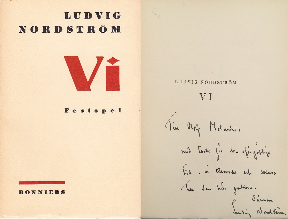 Vi. Festspel. [Utg. av] Albert Bonniers förlag.