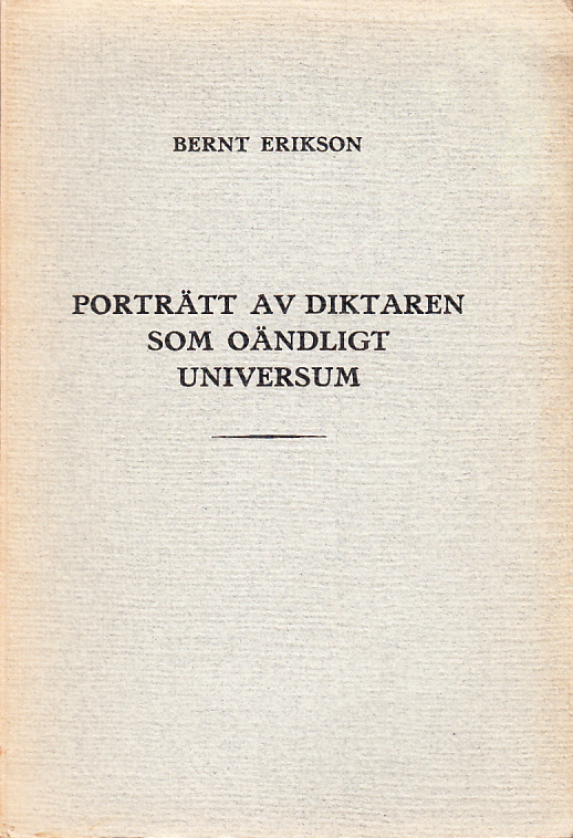 Porträtt av diktaren som oändligt universum. Opus VIII, 1948-1949. Medvetandets sekundära resa II.