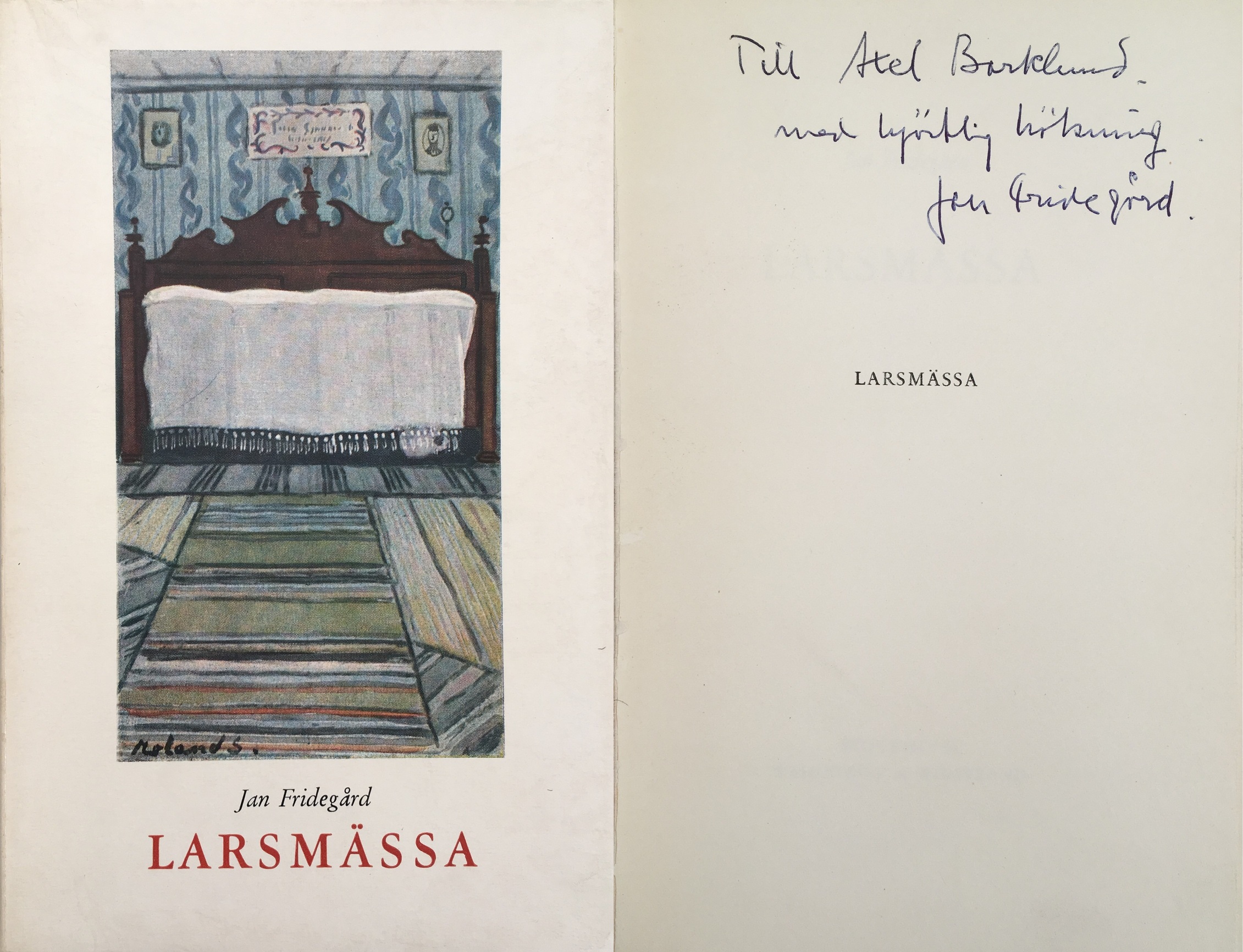 Larsmässa. [Utg. av] Wahlström & Widstrand.