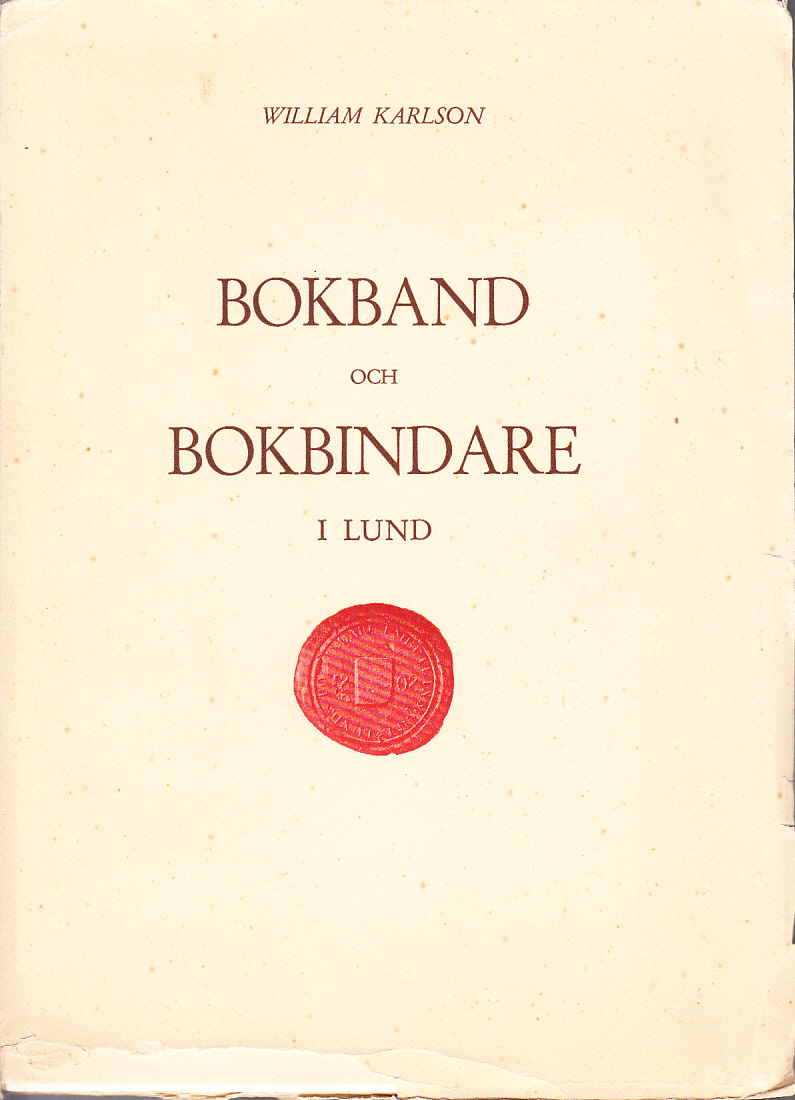 Bokband och bokbindare i Lund.