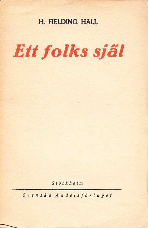 Ett folks själ. Till svenska av Hillewi Paulin-Montelin. [Utg. av] Svenska Andelsförlaget.
