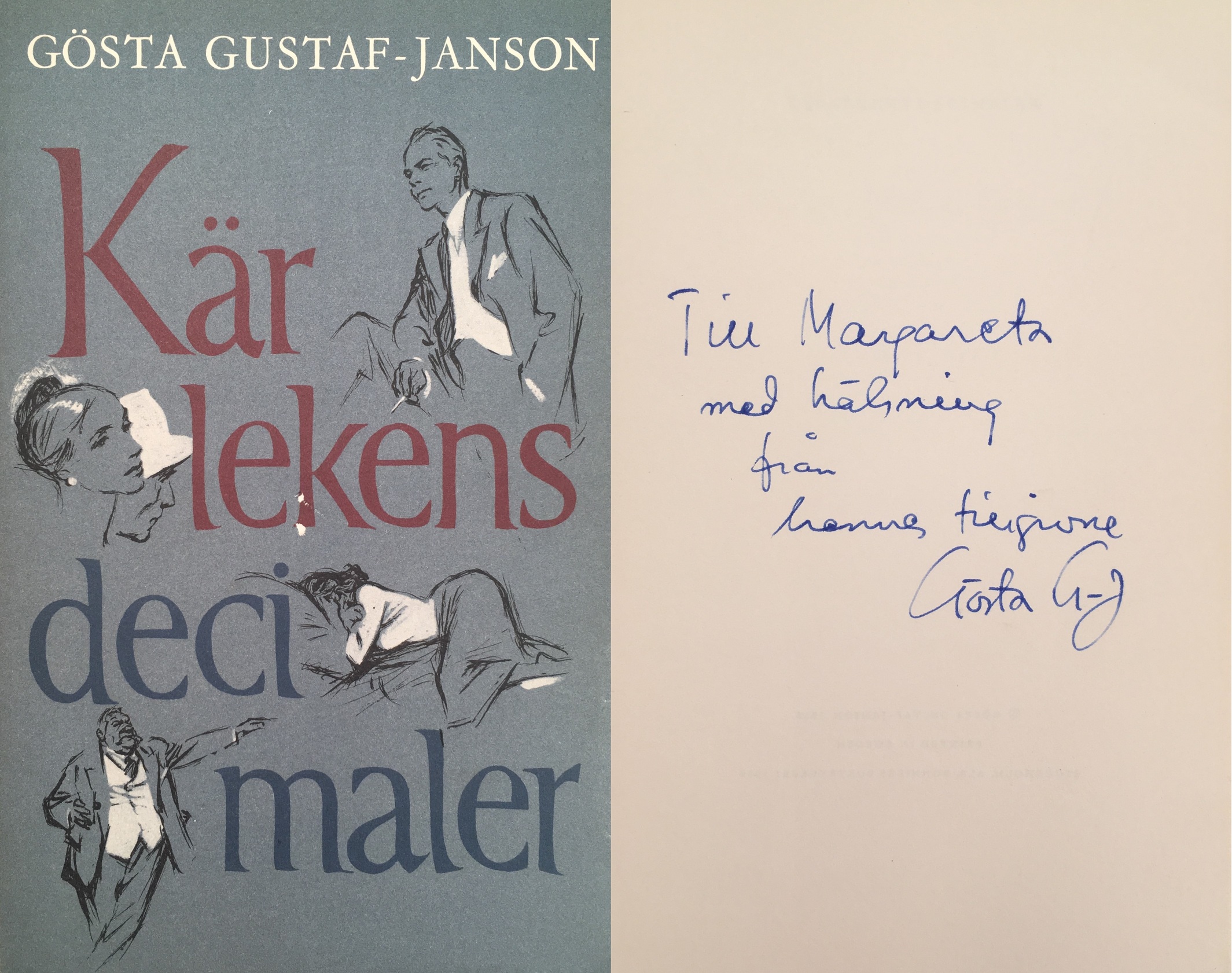 Kärlekens decimaler. Roman. [Utg. av] Bonniers.