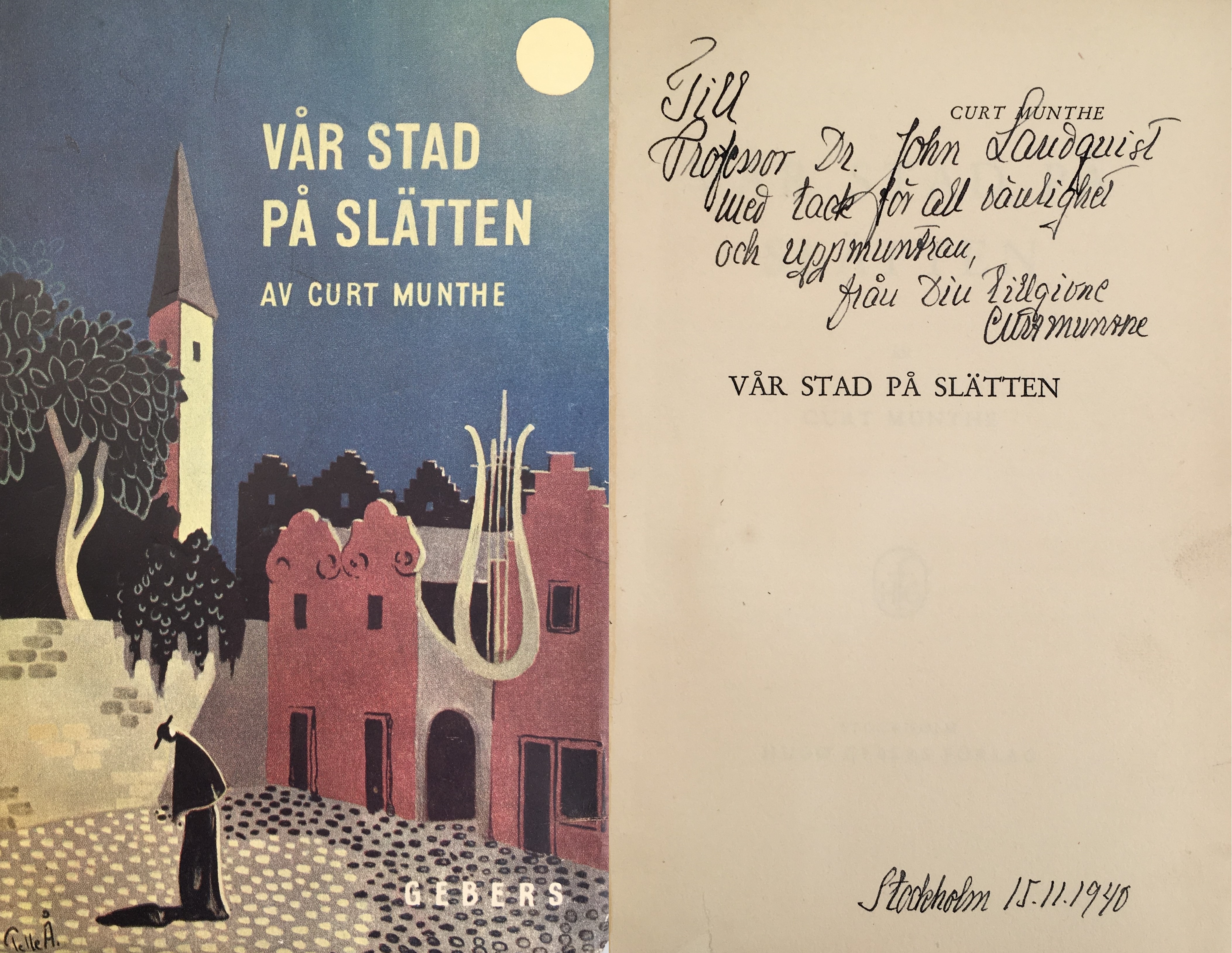 Vår stad på slätten. [Utg. av] Hugo Gebers förlag.