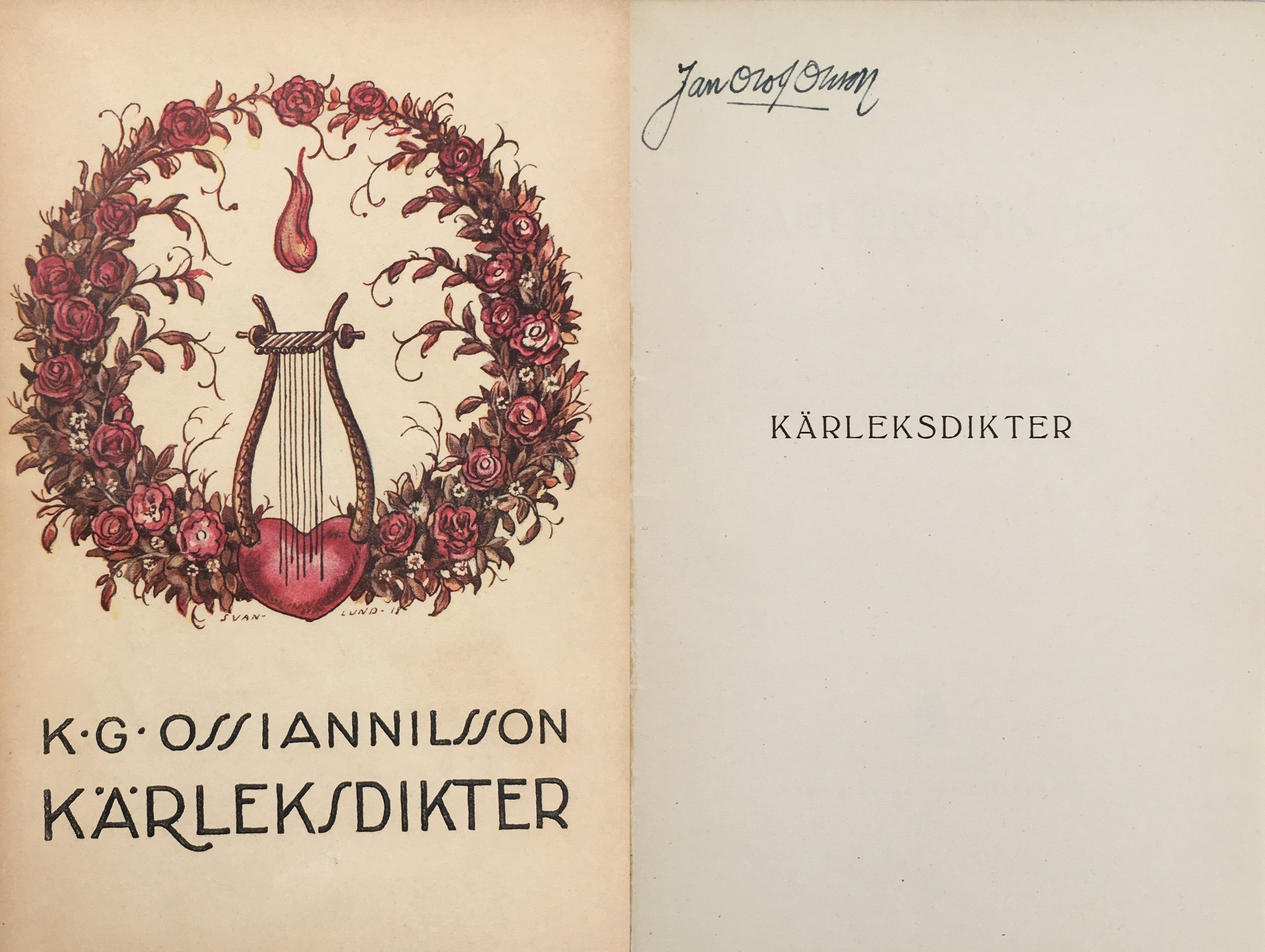Kärleksdikter. [Utg. av] Åhlén & Åkerlunds Förlags A.-B.
