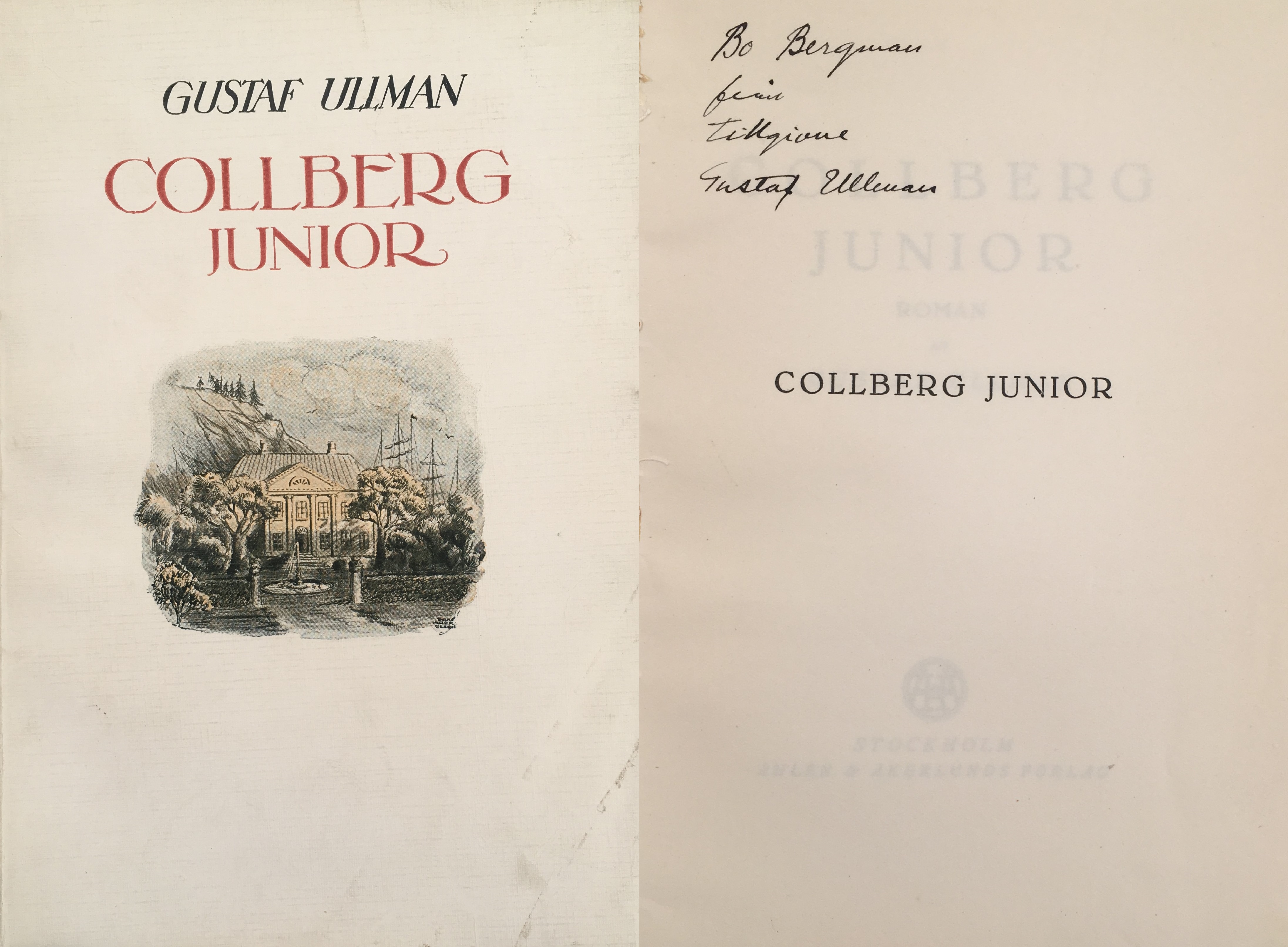 Collberg junior. Roman. [Utg. av] Åhlén & Åkerlunds förlag.