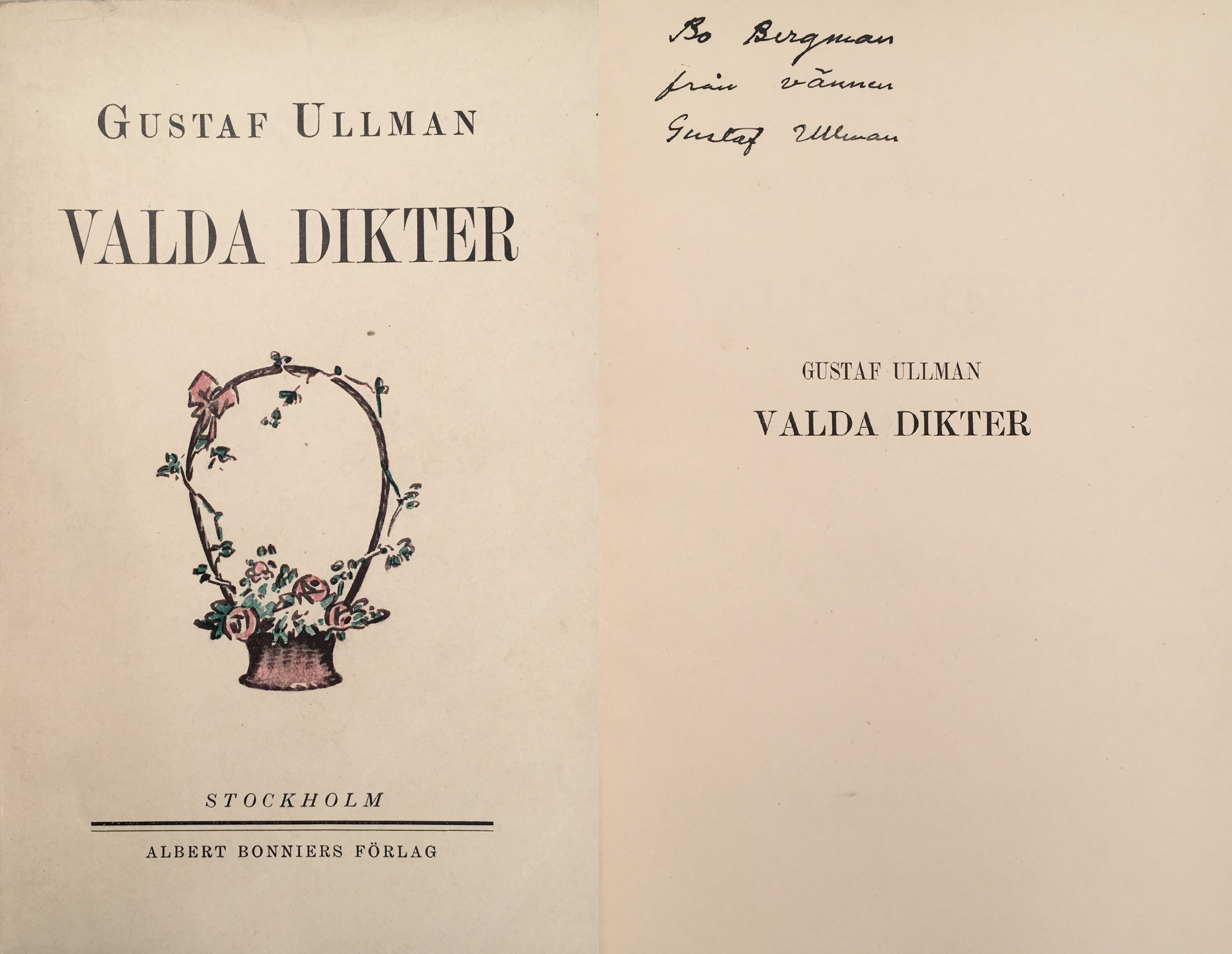 Valda dikter. [Utg. av] Albert Bonniers förlag.