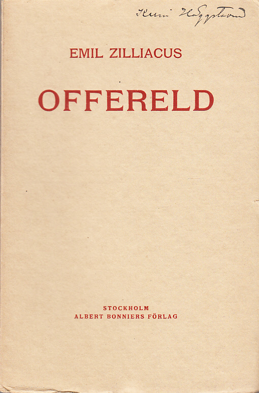 Offereld. [Utg. av] Albert Bonniers förlag.