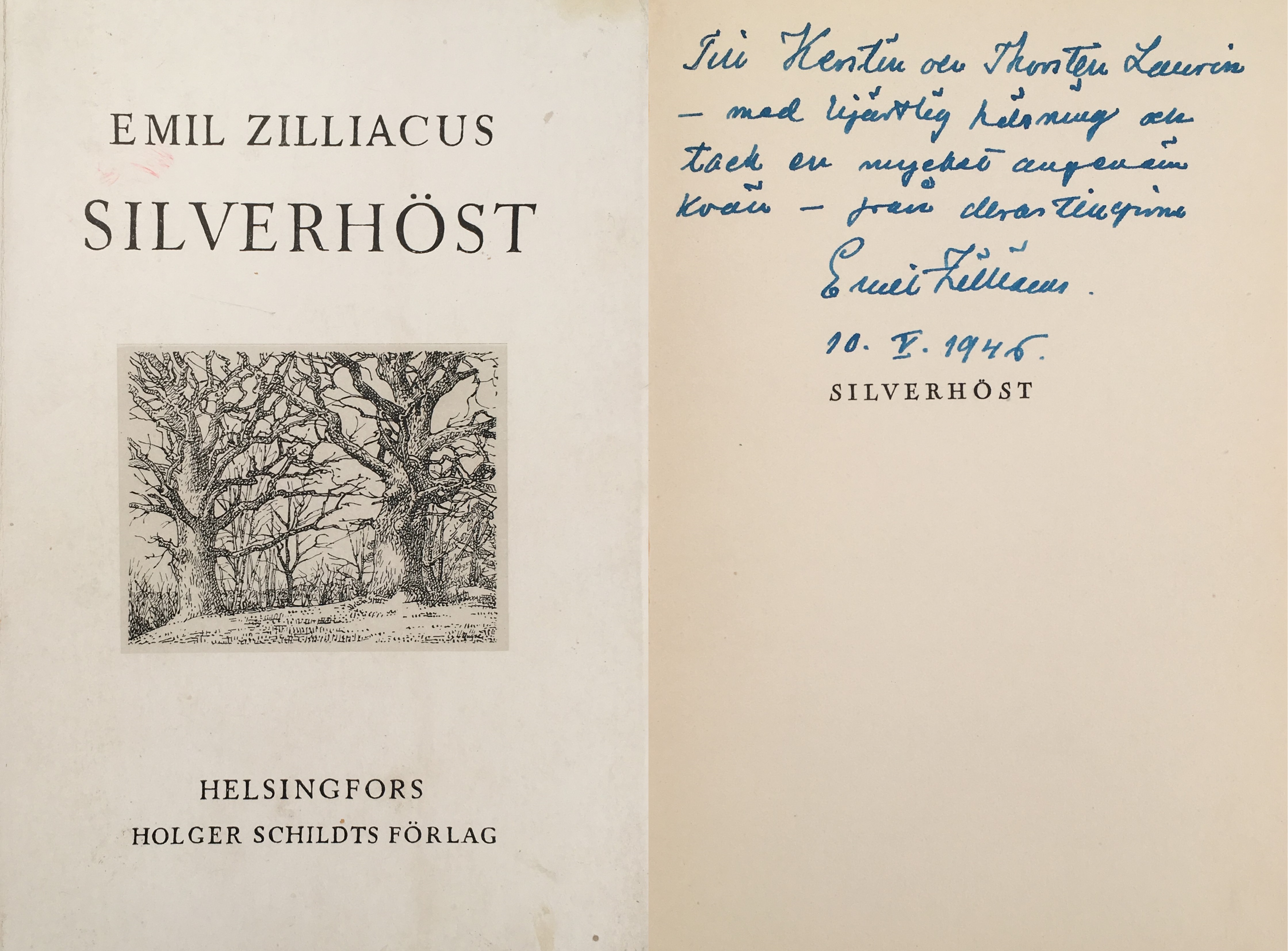Silverhöst. [Utg. av] Holger Schildts förlag.