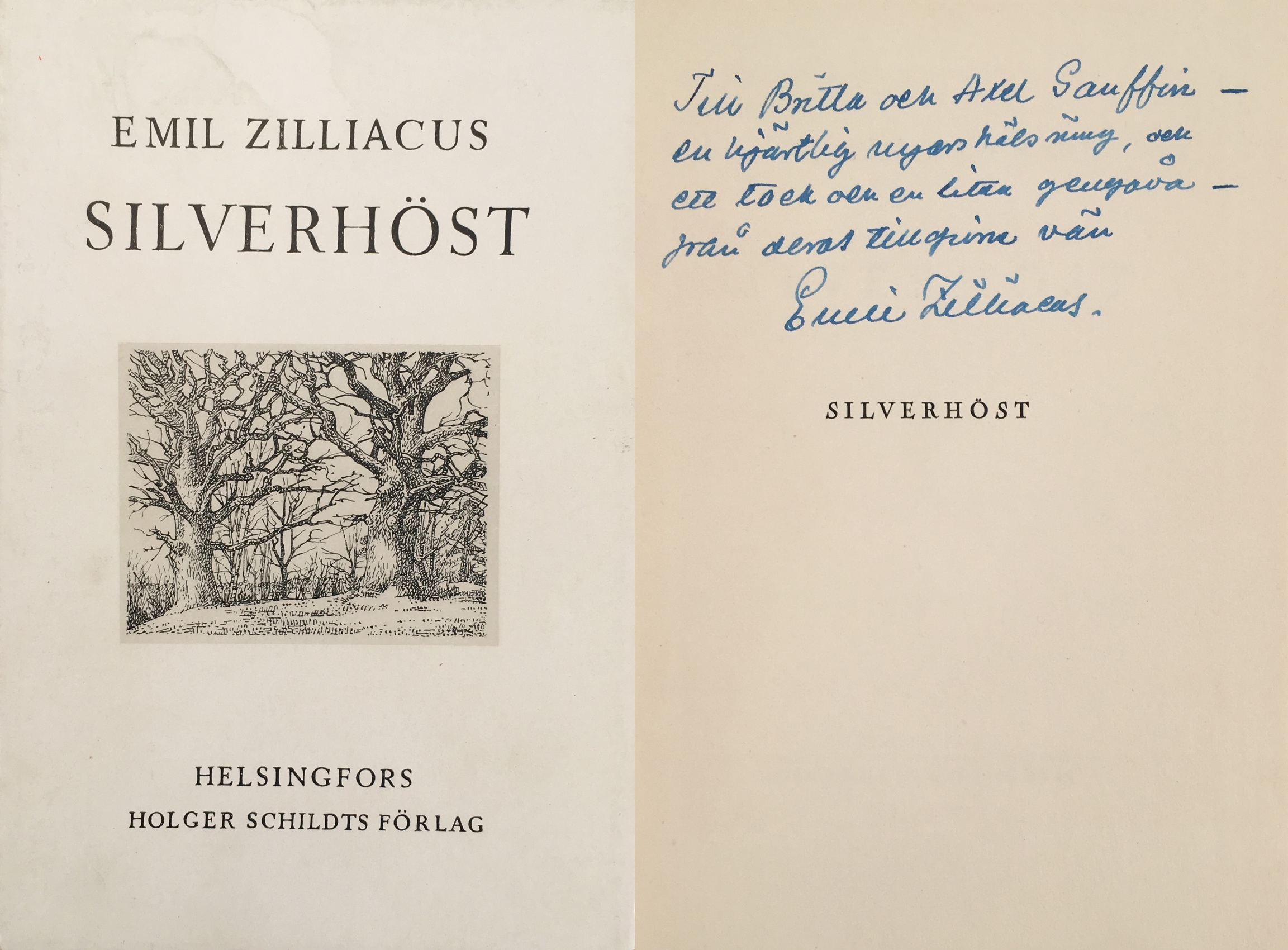 Silverhöst. [Utg. av] Holger Schildts förlag.