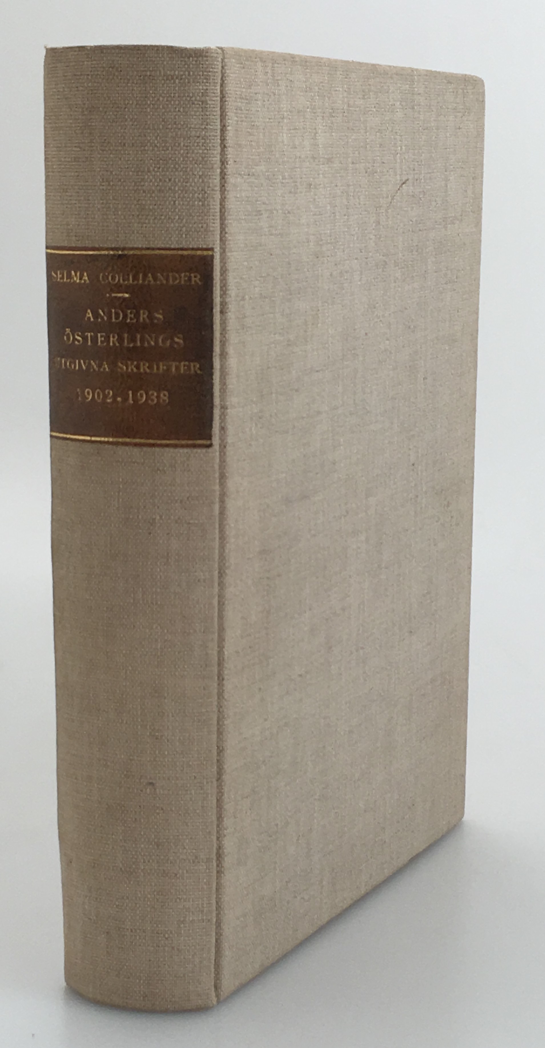 Anders Österlings under åren 1902-1938 utgivna skrifter. Bibliografi upprättad. [Utg. av] C.W.K. Gleerups förlag.