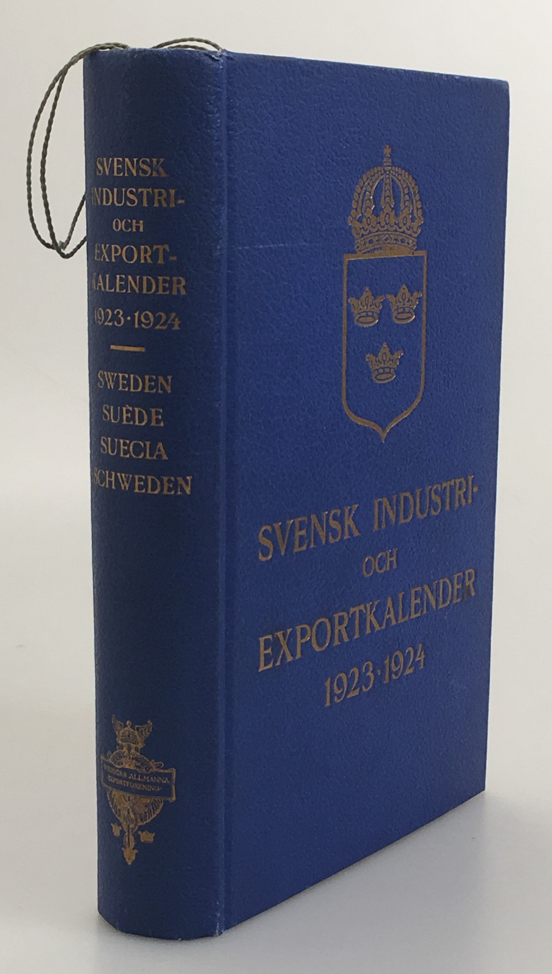 Svensk industri- och exportkalender 1923-1924. Utgiven av Sveriges Allmänna Exportförening. Sjunde upplagan.