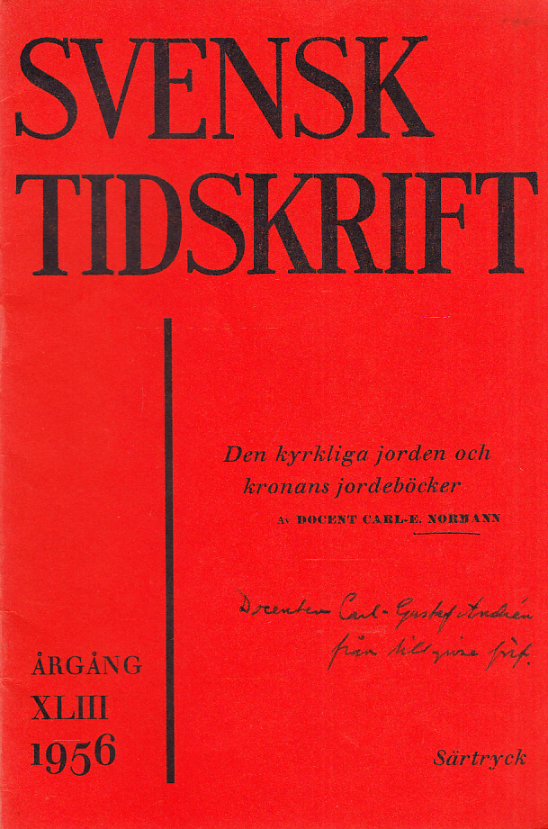 Den kyrkliga jorden och kronans jordeböcker [= rubrik].