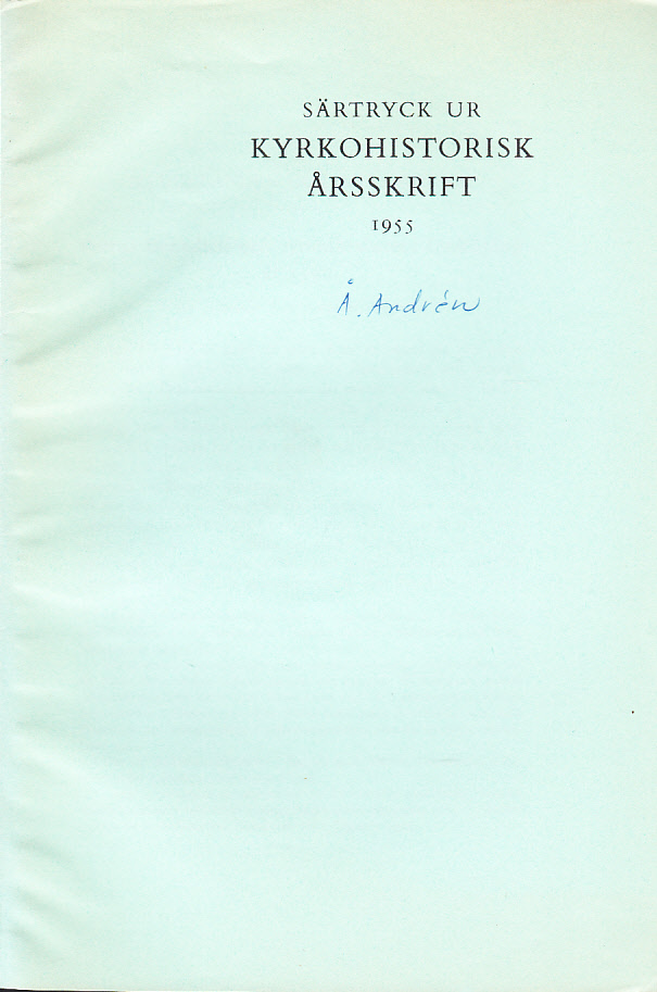 Meddelanden och aktstycken. Petrus Benedicti och synodbeslutet i Linköping år 1590 [= rubrik].