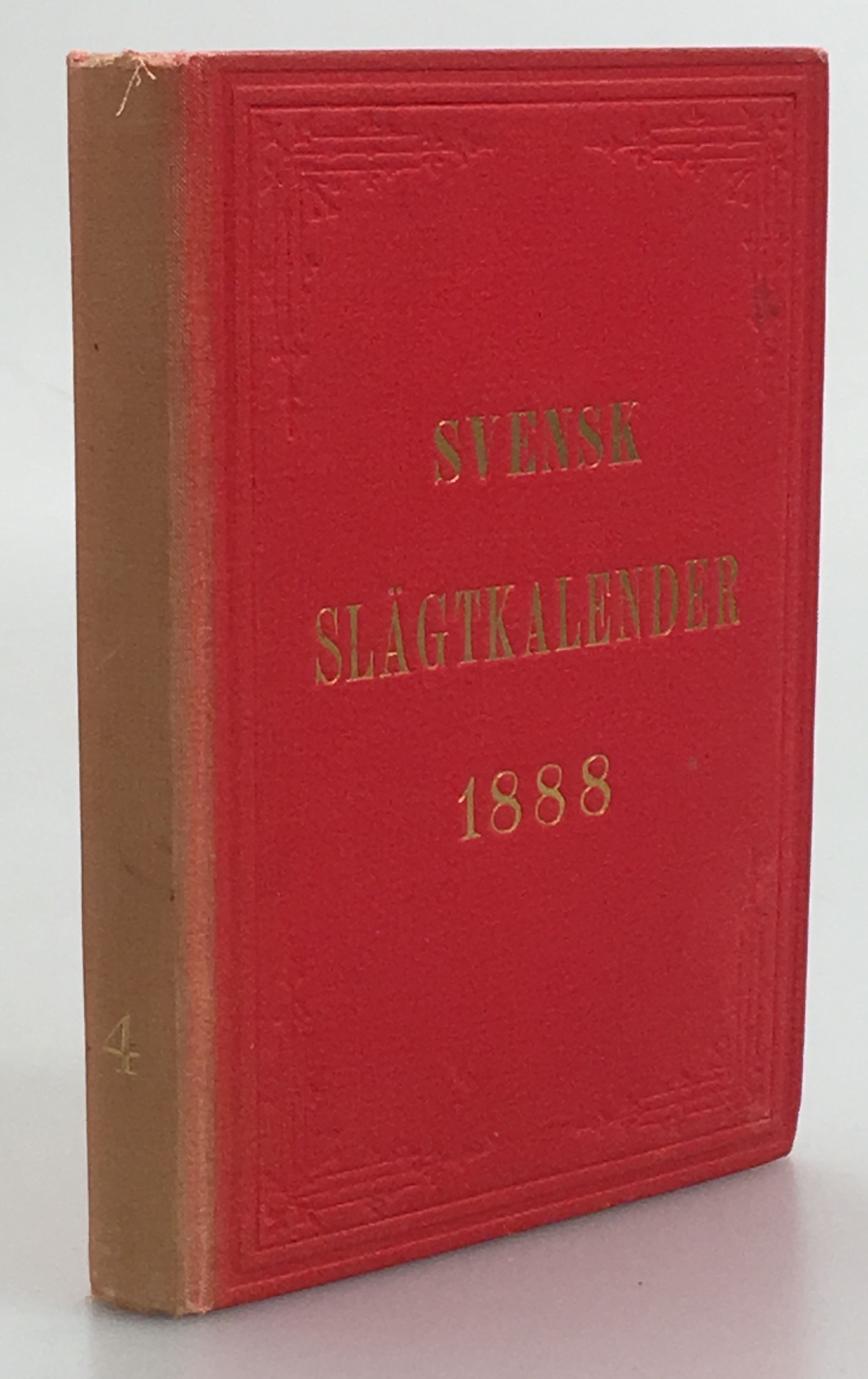 Svensk slägt-kalender för år 1888. Fjerde årgången.
