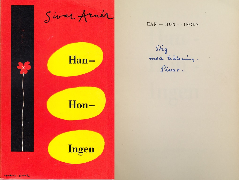 Han - Hon - Ingen. [Utg. av] Albert Bonniers förlag.