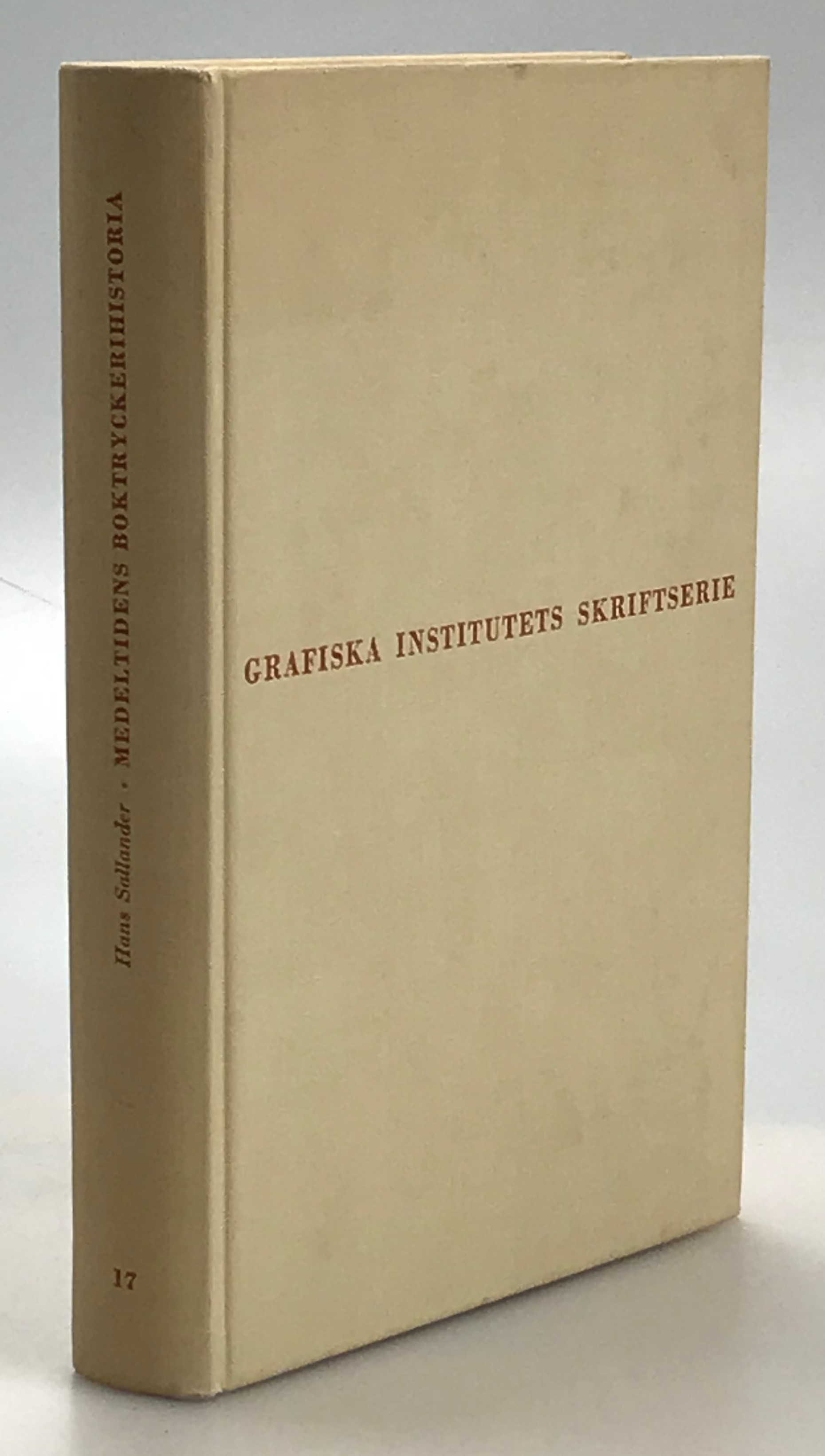 Medeltidens boktryckerihistoria. En översikt. [Utg. av] Gebers.
