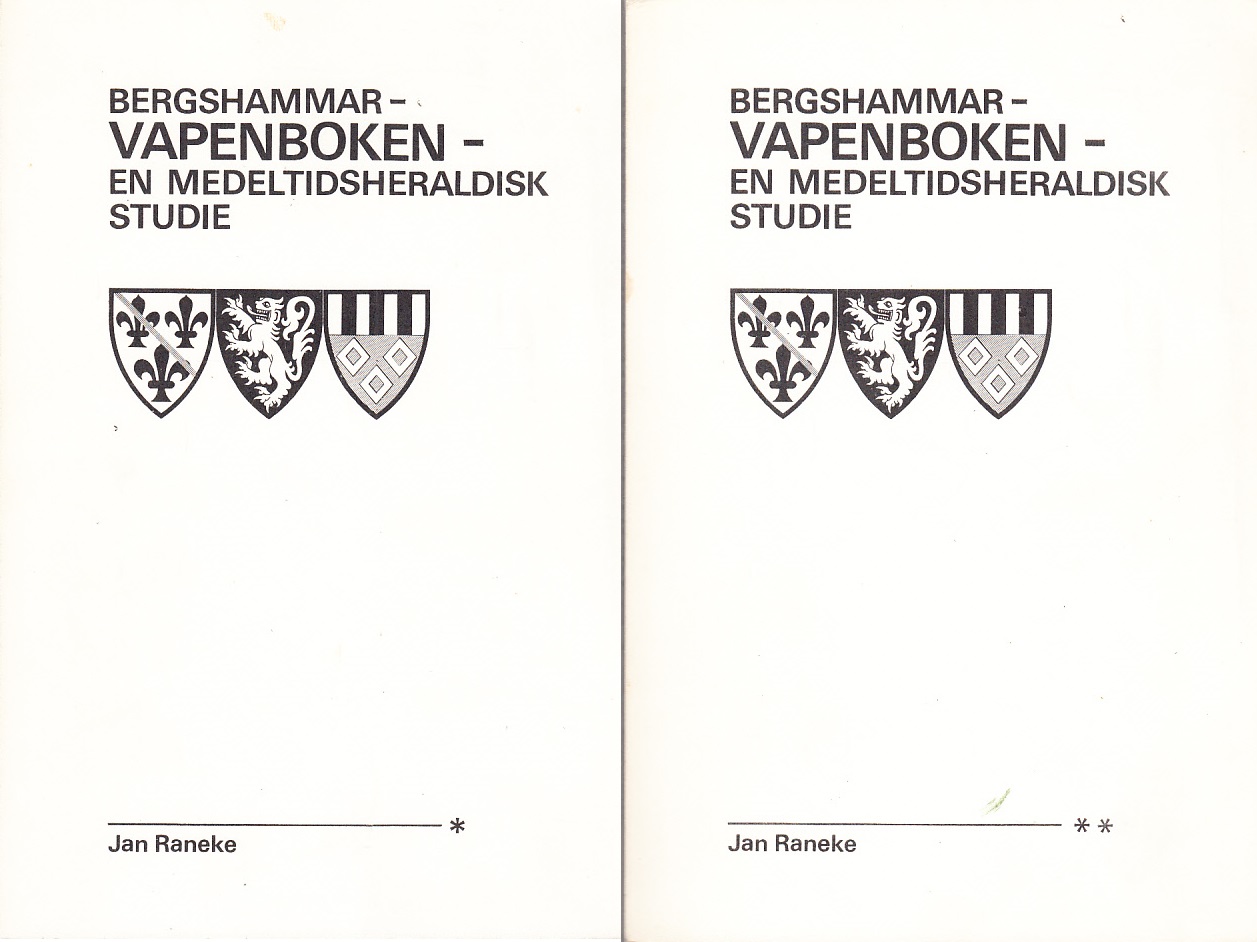Bergshammarvapenboken. En medeltidsheraldisk studie. I-II.