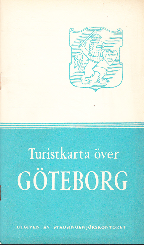 Turistkarta över Göteborg. Utgiven av Göteborgs stadsingenjörskontor. Skala 1:15 000.