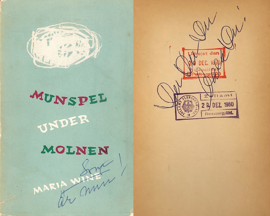 Munspel under molnen. [Utg. av] Bonniers.