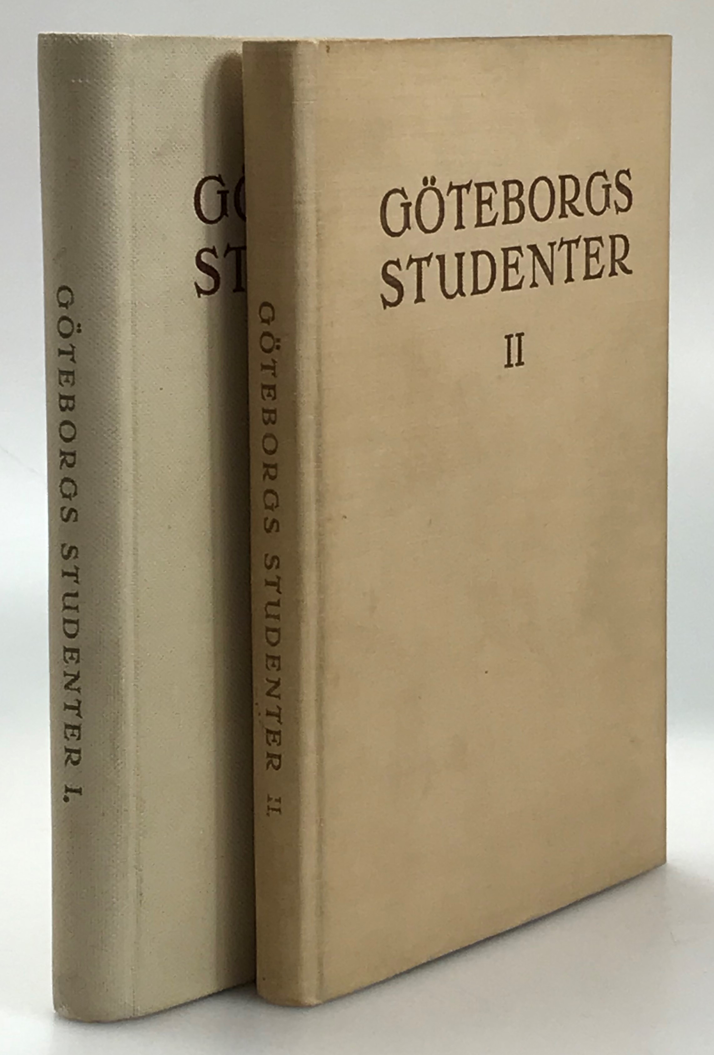 Göteborgs studenter. I-II. Biografier samlade och utgivna.