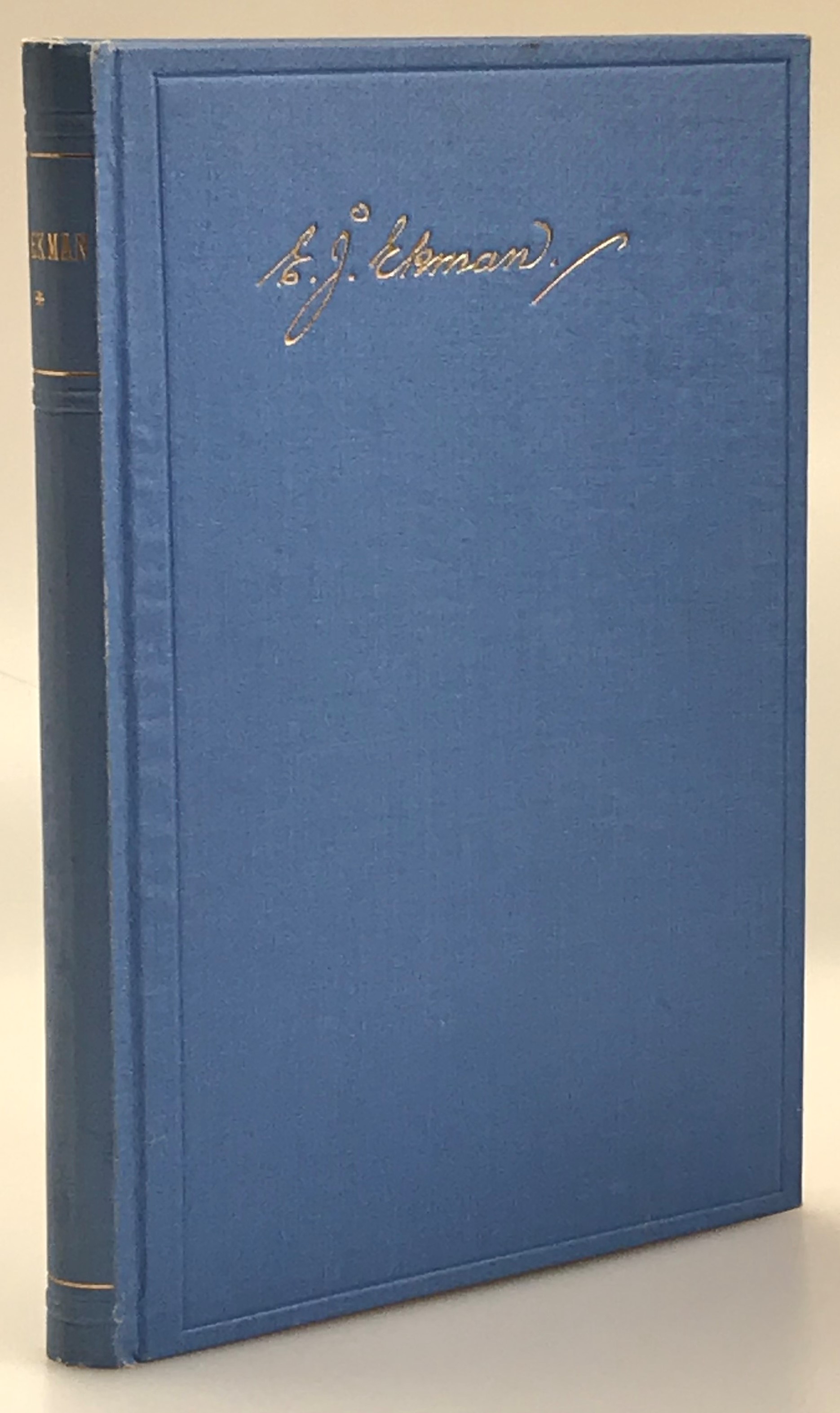 Dr E. J. Ekman. En biografi. Under redaktion av J. W. Håkanson. Med förord av missionsföreståndare J. Nyrén.
