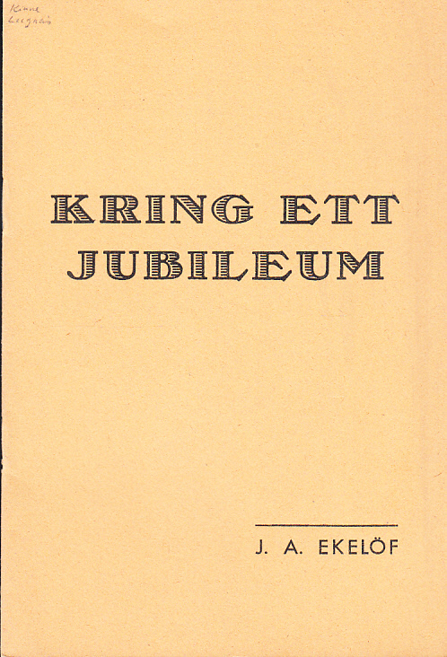 Kring ett jubileum.