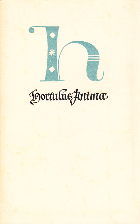 Hortulus Animæ och Livres d’Heures 1480-1520. [Utg. av] Tryckeri Aktiebolaget Thule.