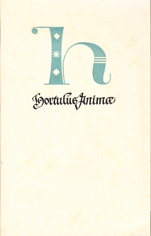 Hortulus Animæ och Livres d’Heures 1480-1520. [Utg. av] Tryckeri Aktiebolaget Thule.
