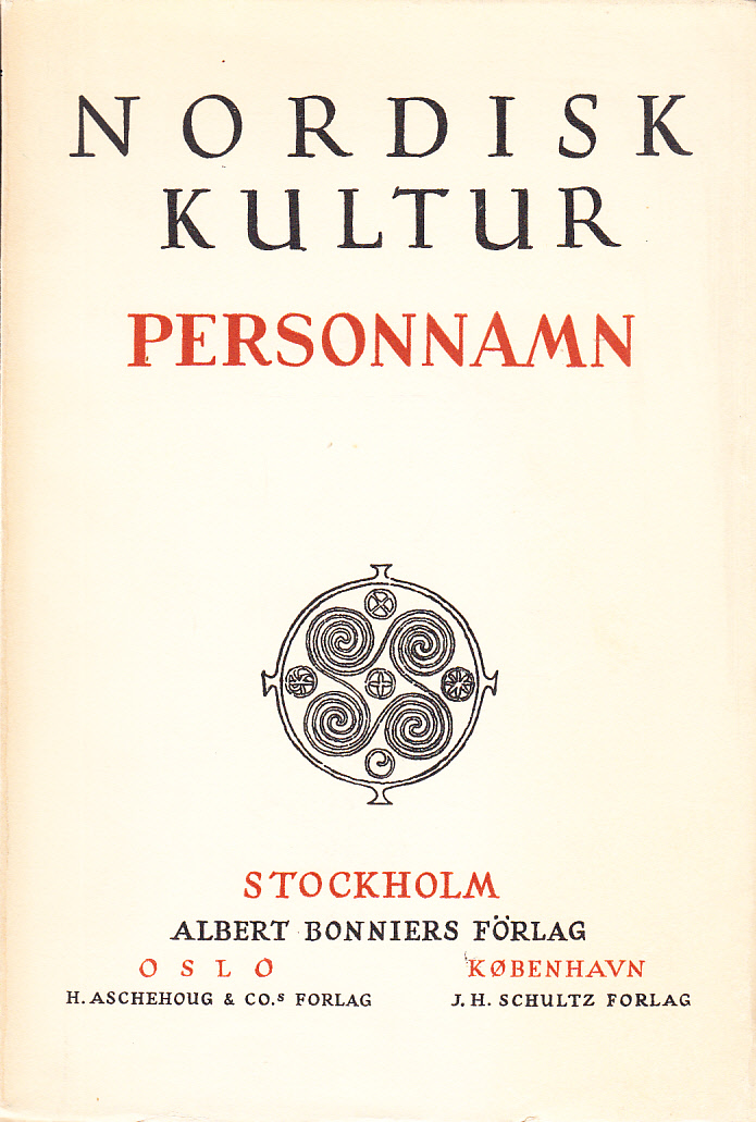 Personnamn. [Utg. av] Albert Bonniers förlag.