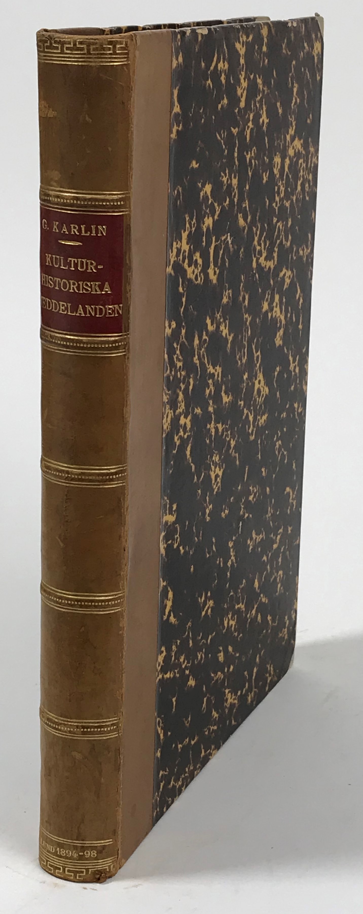 Kulturhistoriska meddelanden. [1894-1898]. Qvartalskrift utgifven af Kulturhistoriska föreningen för södra Sverige genom G. J:son Karlin.