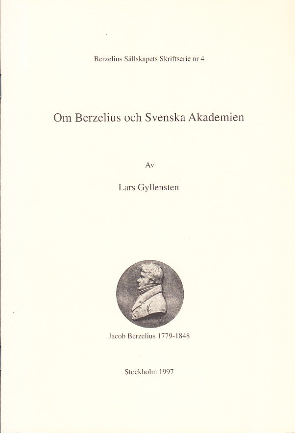 Om Berzelius och Svenska akademien.