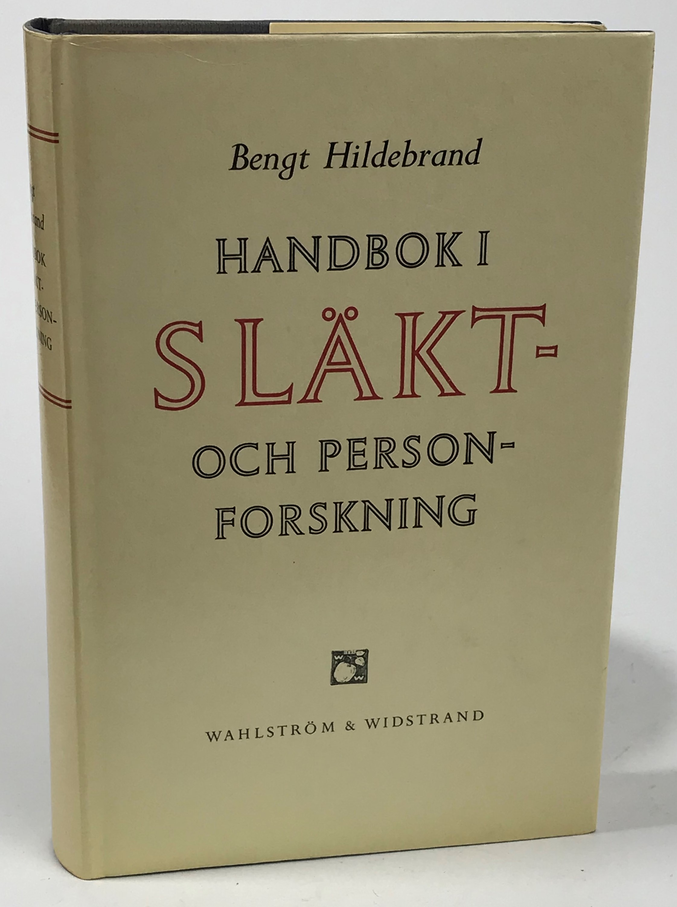 Handbok i släkt- och personforskning. Del I. Metodlära, medeltidsförhållanden, historiografi och bibliografi.