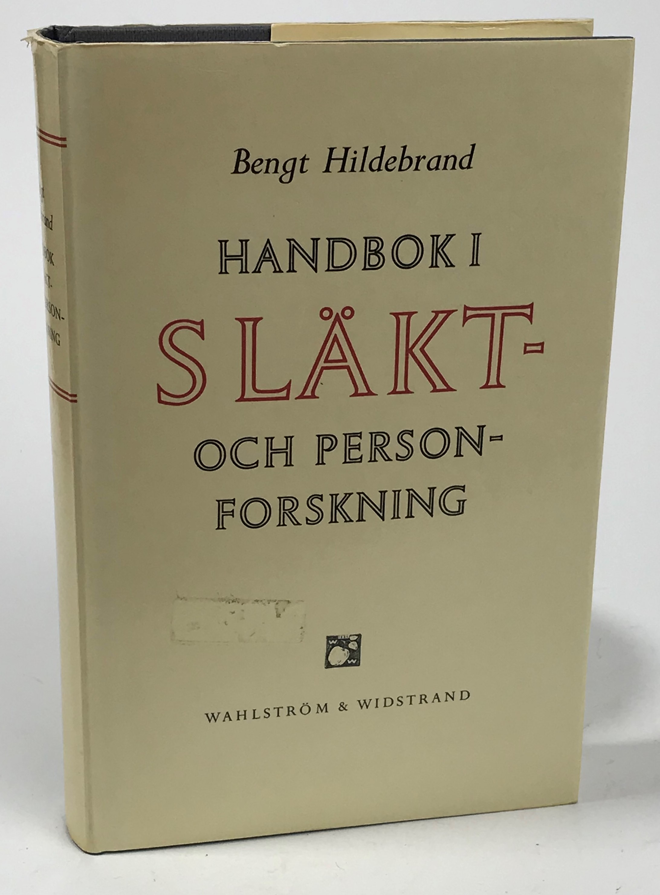 Handbok i släkt- och personforskning. Del I. Metodlära, medeltidsförhållanden, historiografi och bibliografi.