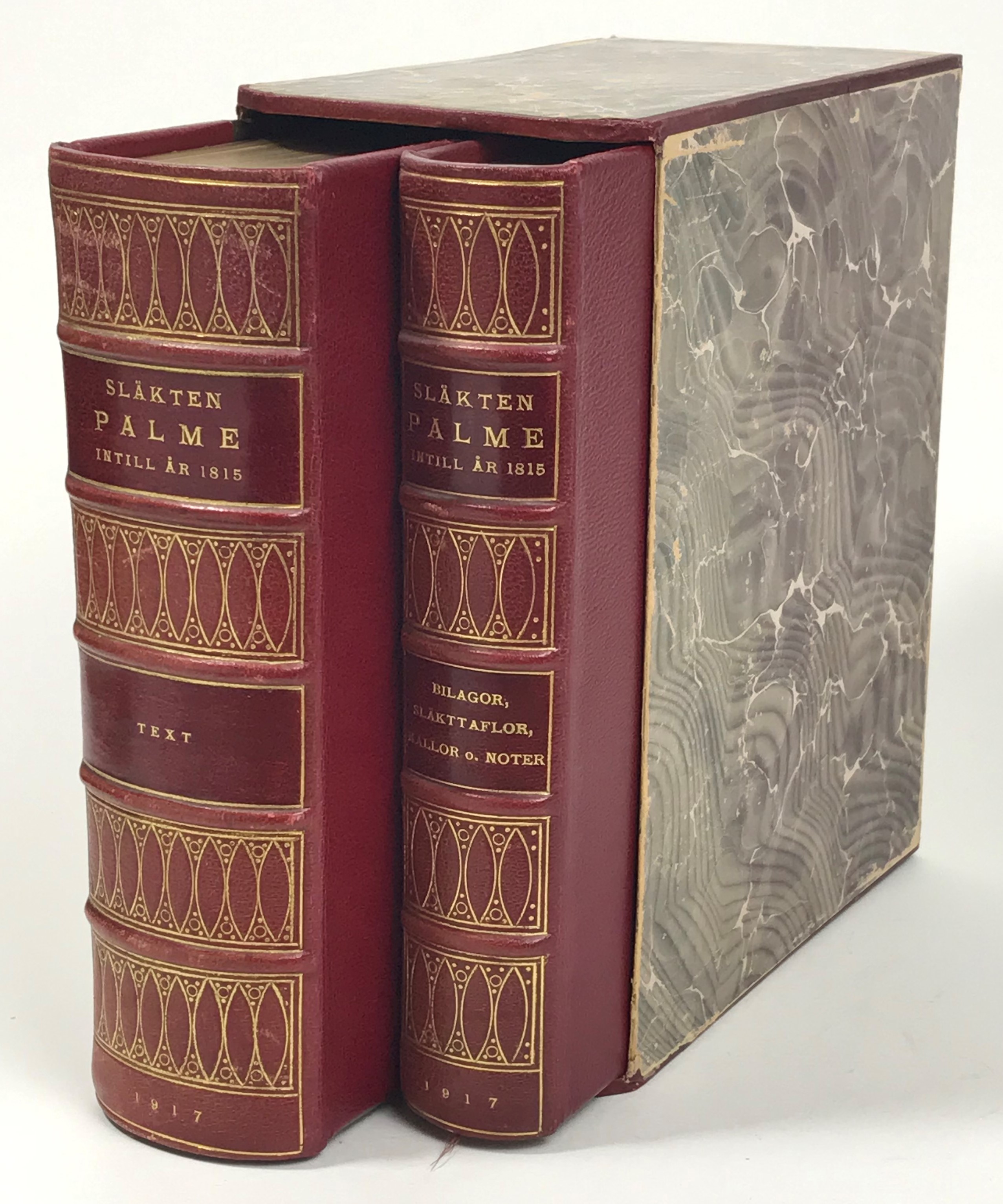 Släkten Palme intill år 1815. Försök till en genomförd skildring af en skånsk borgare- och prästsläkts öden genom fem släktled [1.] Text. [... 2. Bilagor, släkttaflor, källor och noter].