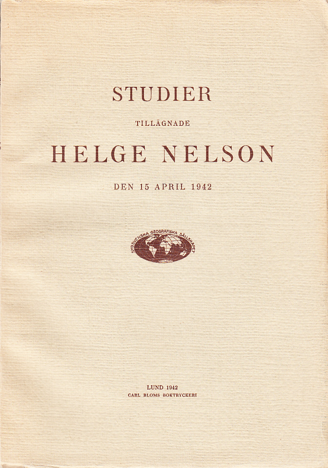 Studier tillägnade Helge Nelson den 15 april 1942.