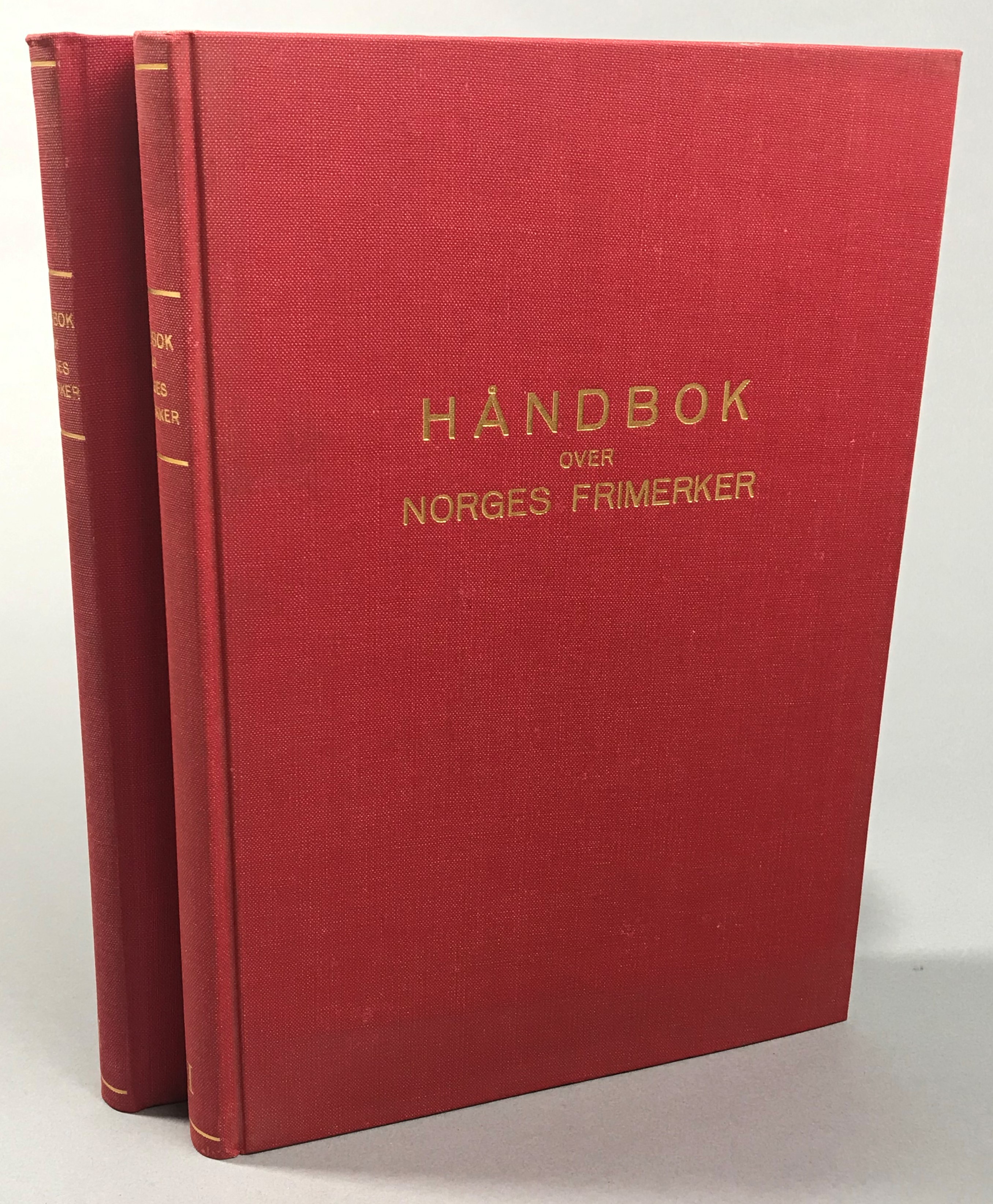 Håndbok over Norges frimerker 1855-1955. Del I 1855-1888. [... Del II. 1886-1955]. Utgitt av Norsk Filatelistforbund.