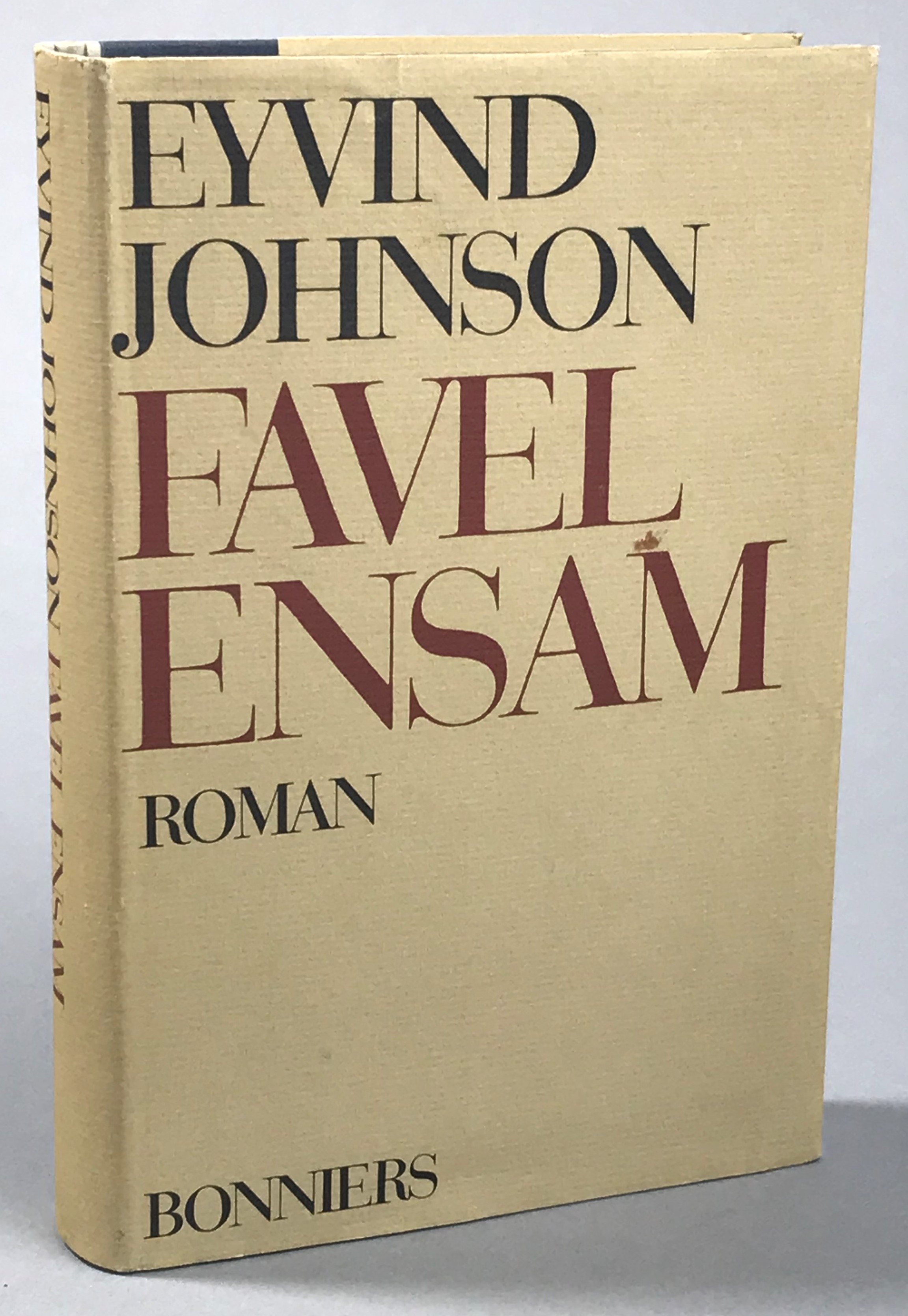 Favel ensam. En roman. [Utg. av] Albert Bonniers förlag.