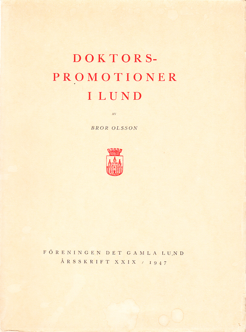 Doktorspromotioner i Lund.