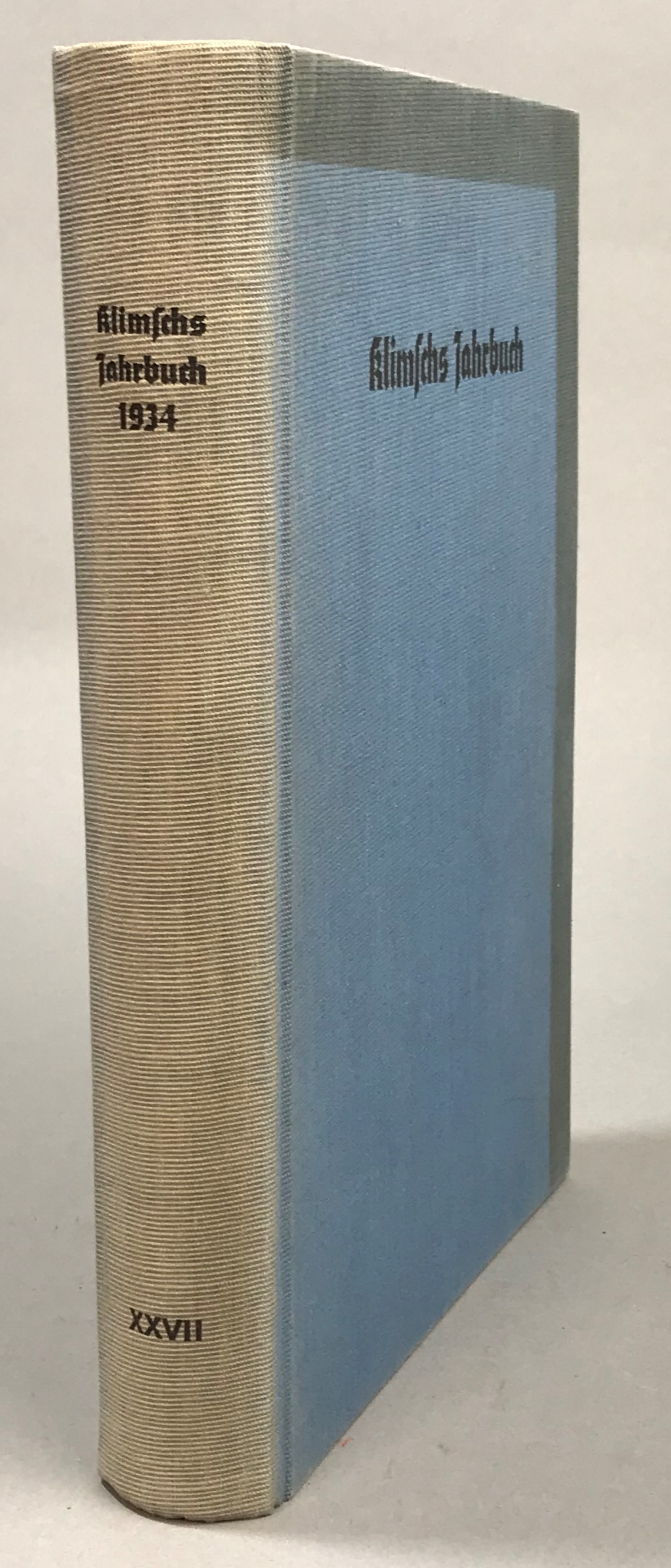 Klimschs Jahrbuch. Technische Abhandlungen und Berichte über die Neuerungen auf dem Gesamtgebiete des graphisches künste. Band 27 1934.