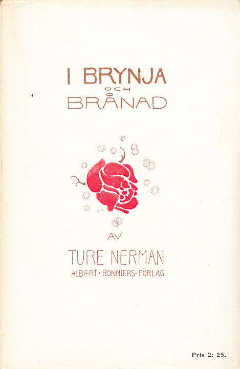 I brynja och brånad. Värs. [Utg. av] Albert Bonniers förlag.
