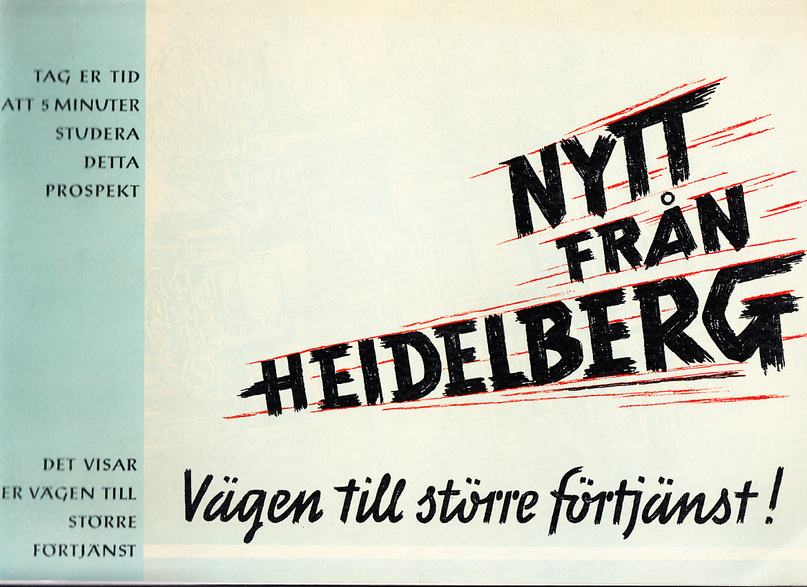 Nytt från Heidelberg. Vägen till större förtjänst [= omslagstitel].